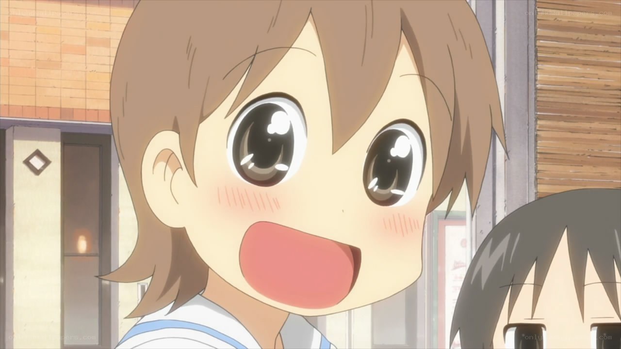 excited anime girl
