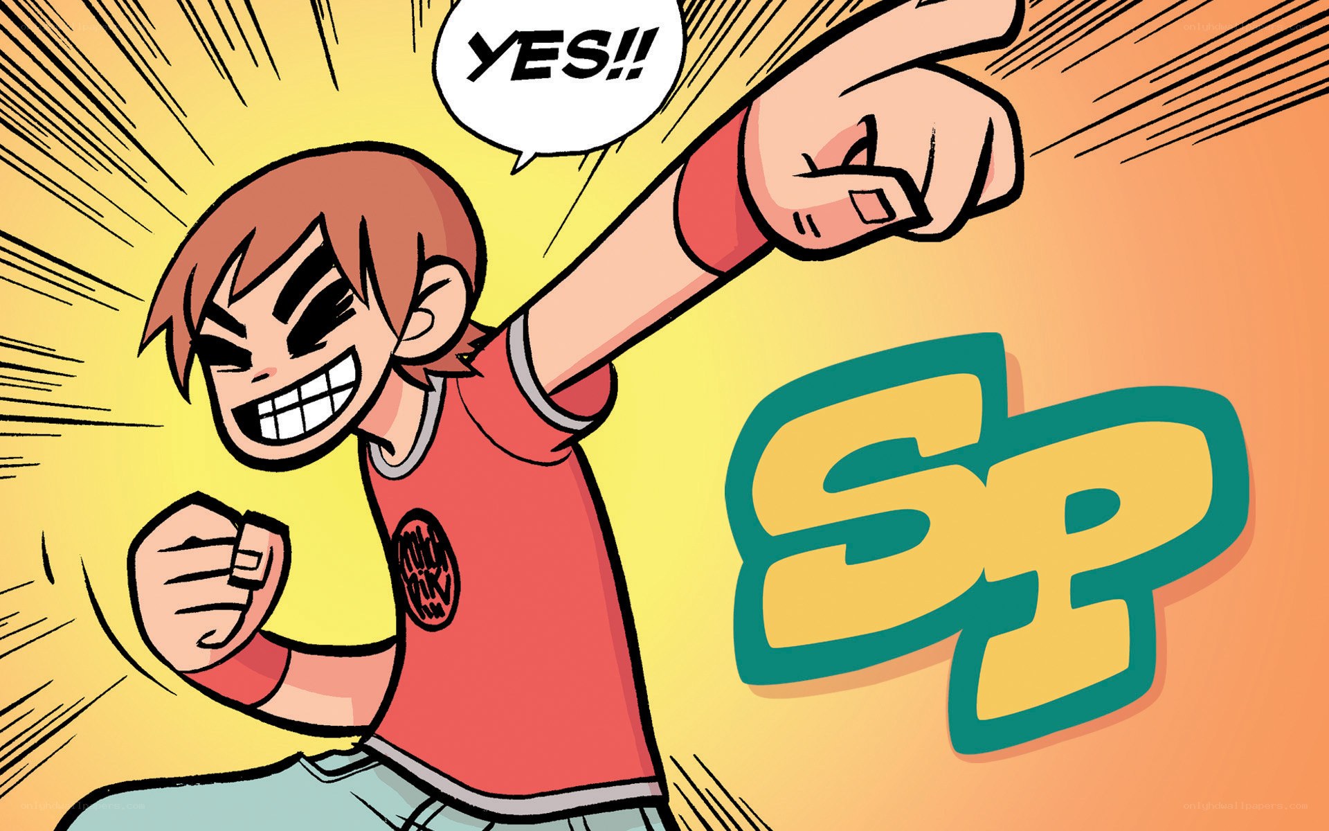 excited cartoon character