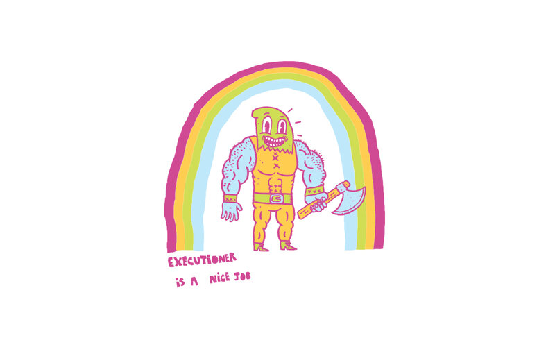 Executioner with axe