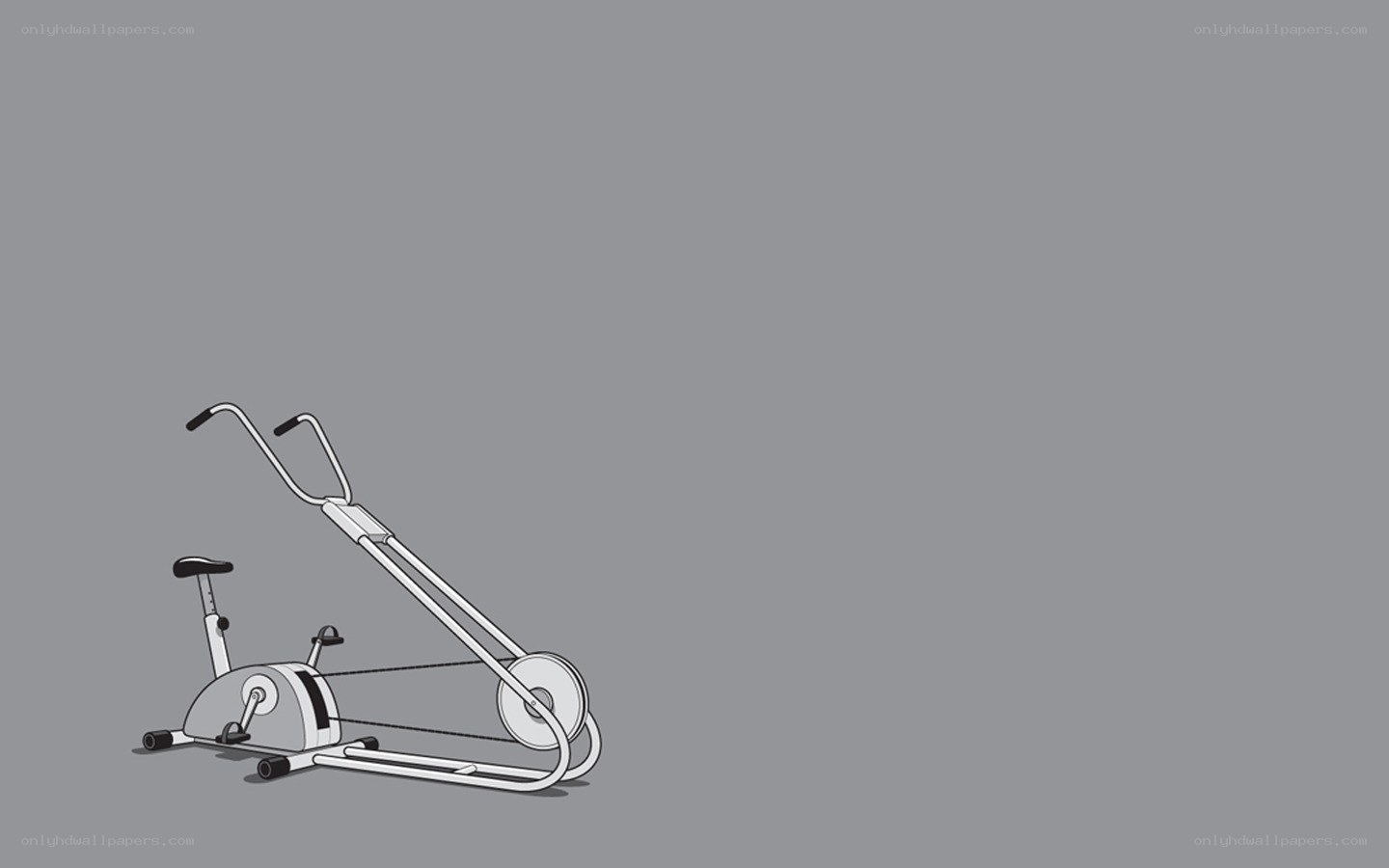 exercise bike illustration