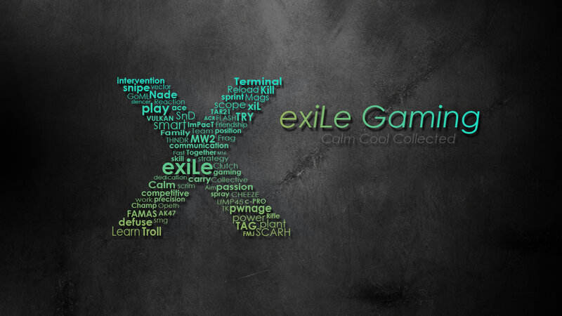 exile gaming word cloud