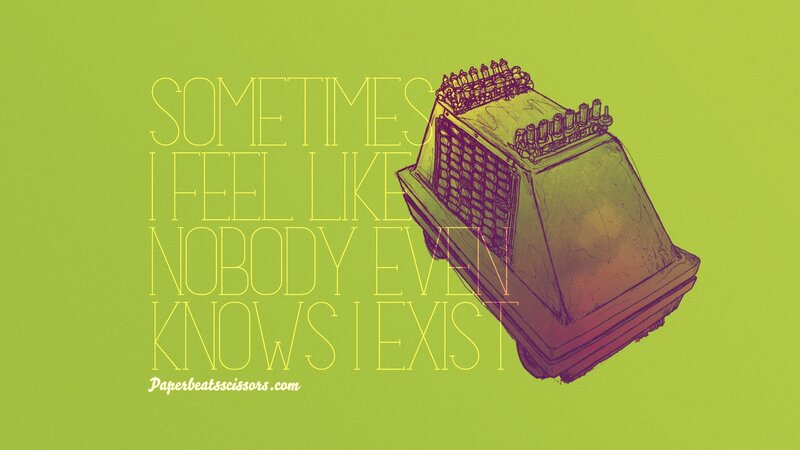 Existential quote with typewriter