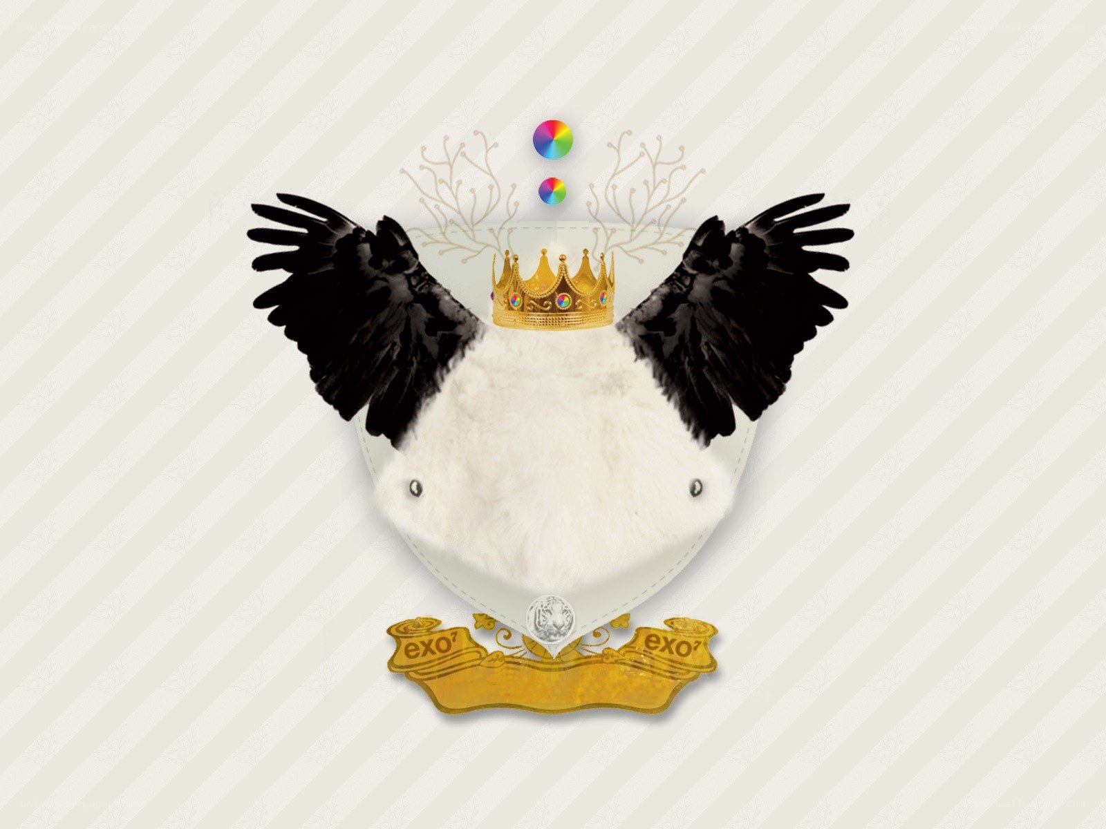 EXO-SC logo with crown and wings