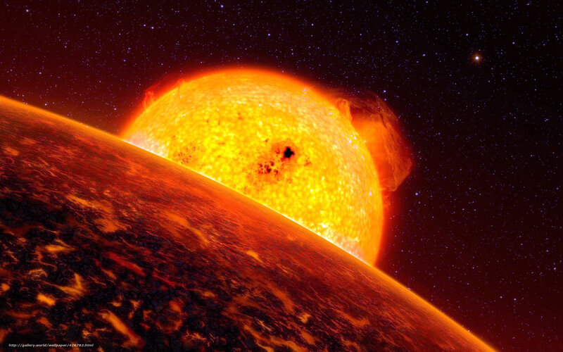 Exoplanet and Star — Orange