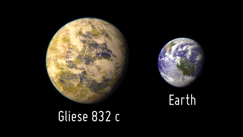 Exoplanet Gliese 832 C