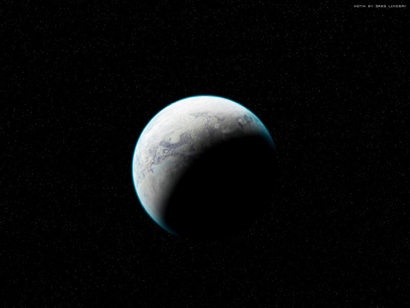 Exoplanet Hoth from Star Wars