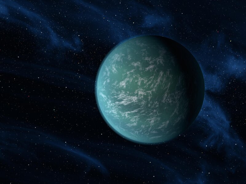 Exoplanet in deep space