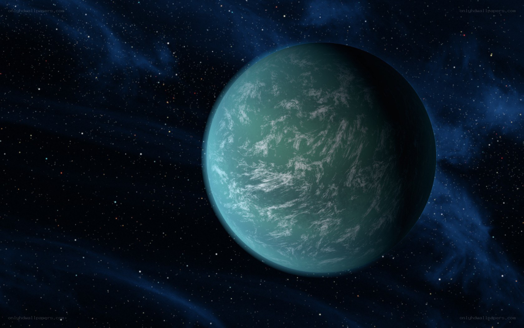 Exoplanet in deep space