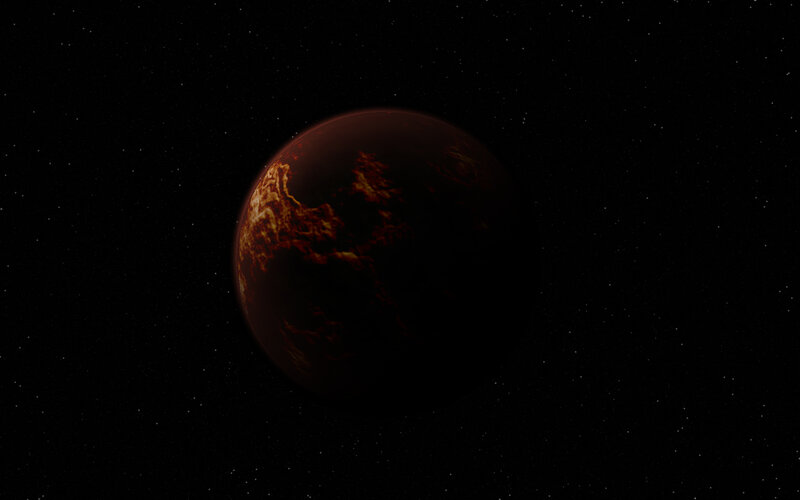 exoplanet in deep space