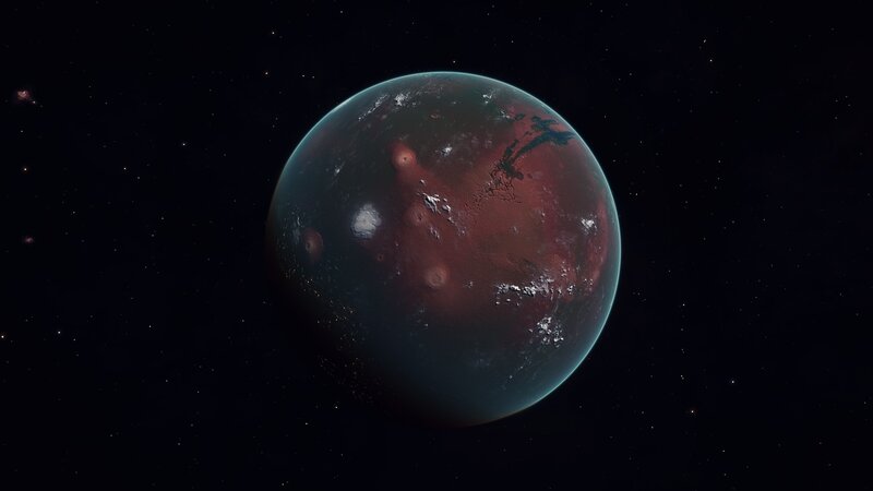 Exoplanet in deep space