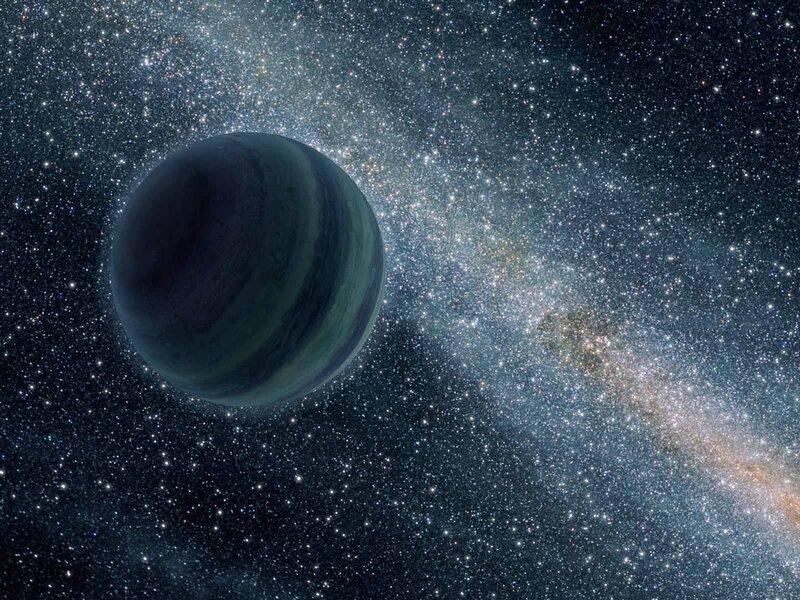 Exoplanet in Space — Black, Cosmic, Digital Art