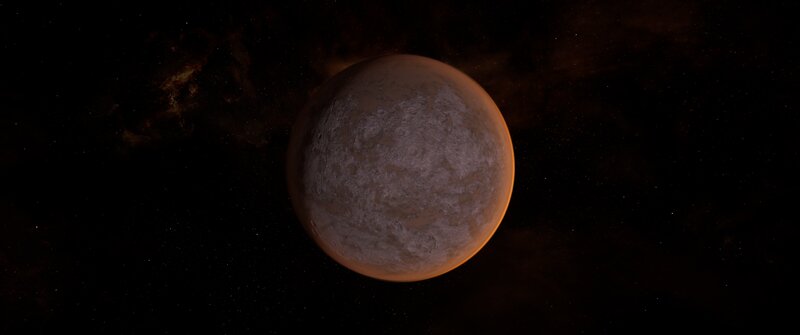 Exoplanet in Space — Black, Dark, Night