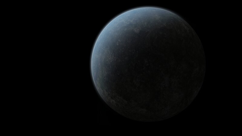 Exoplanet in Space — Black, Dark