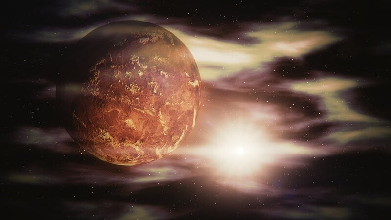 Exoplanet in Space — Brown, Dramatic
