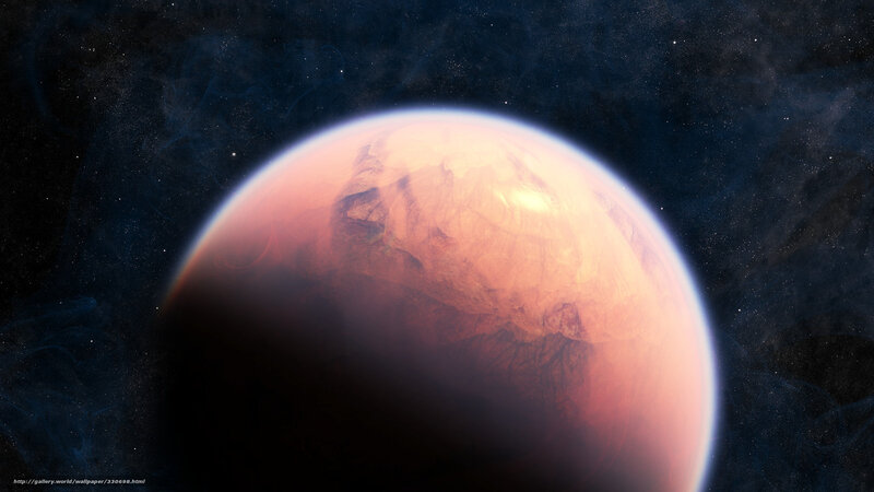 Exoplanet in Space — Orange, Dramatic
