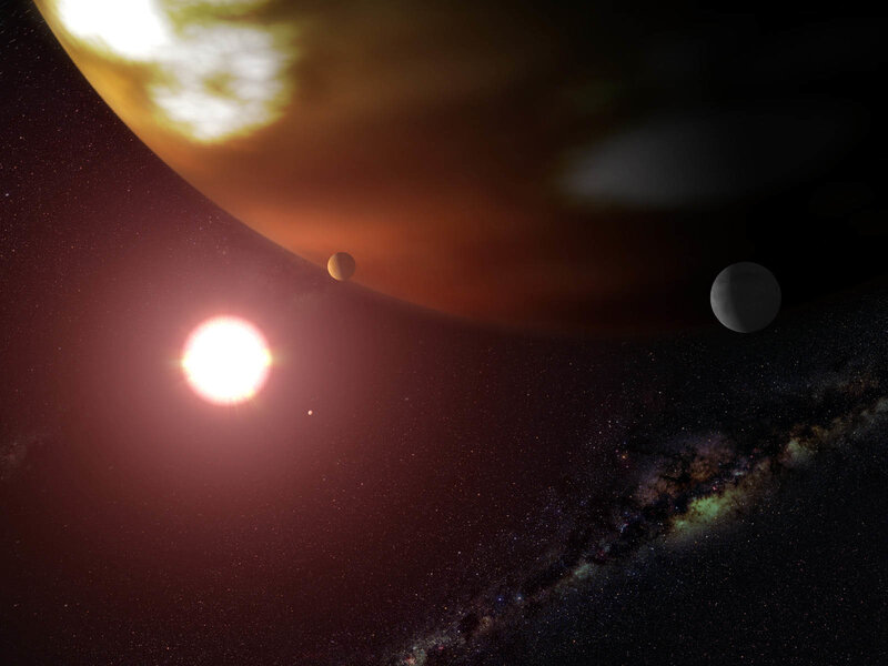 Exoplanet system with gas giant