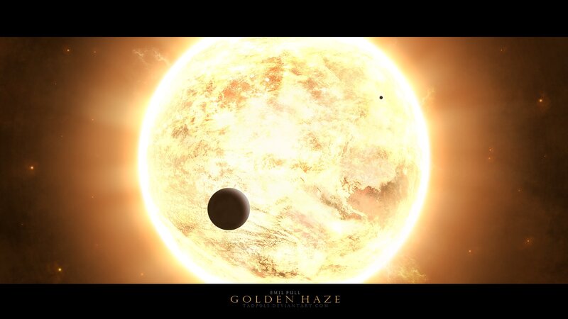 Exoplanet Transiting Star — Dramatic