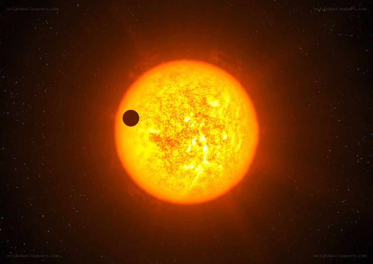 Exoplanet transiting star
