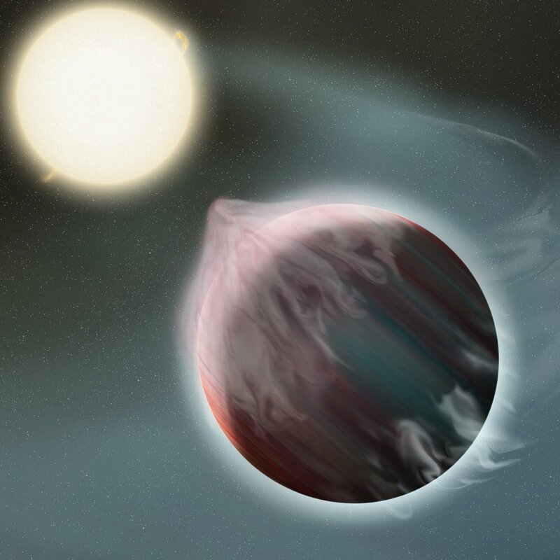 Exoplanet with atmospheric loss