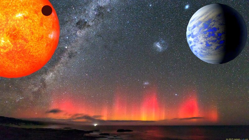 Exoplanet with Aurora