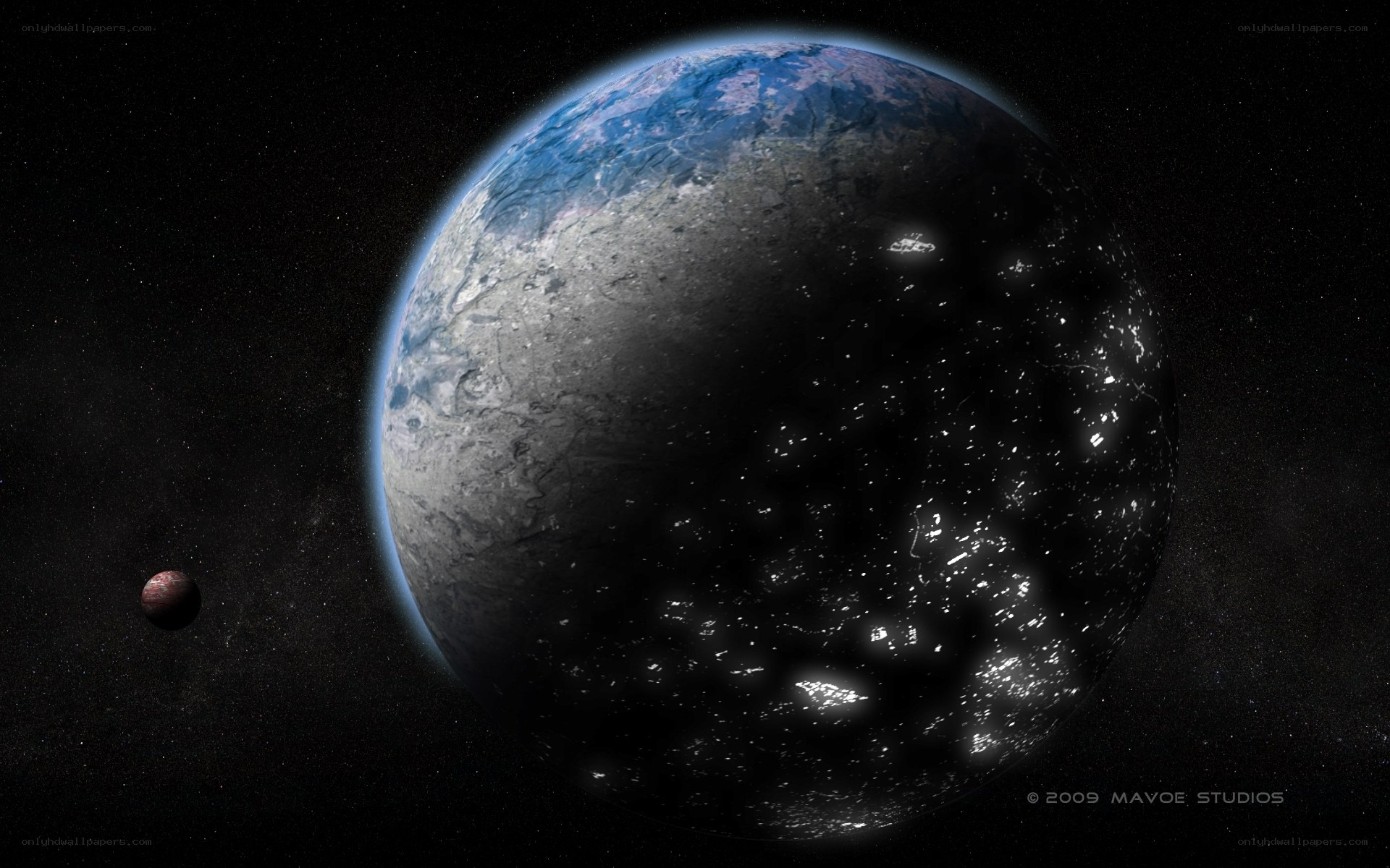 Exoplanet with moon
