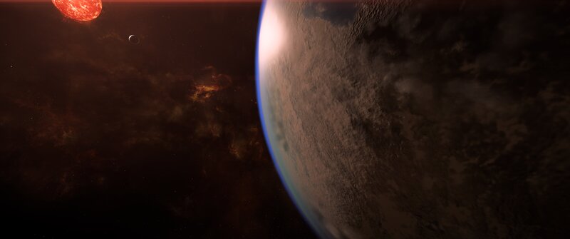 Exoplanet with Star — Brown