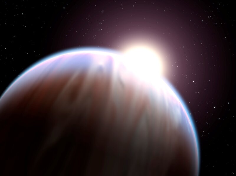 Exoplanet with Star — Purple