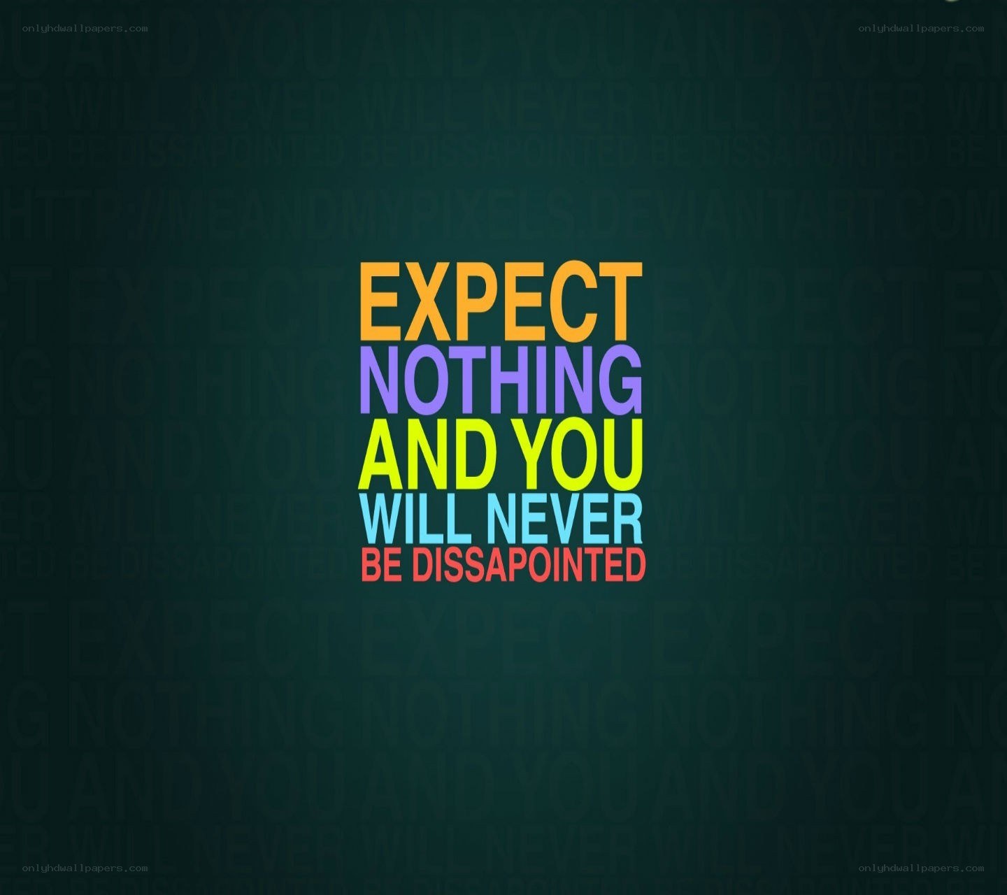 expect nothing quote