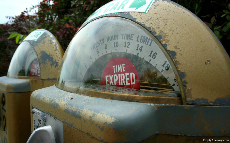 Expired parking meter