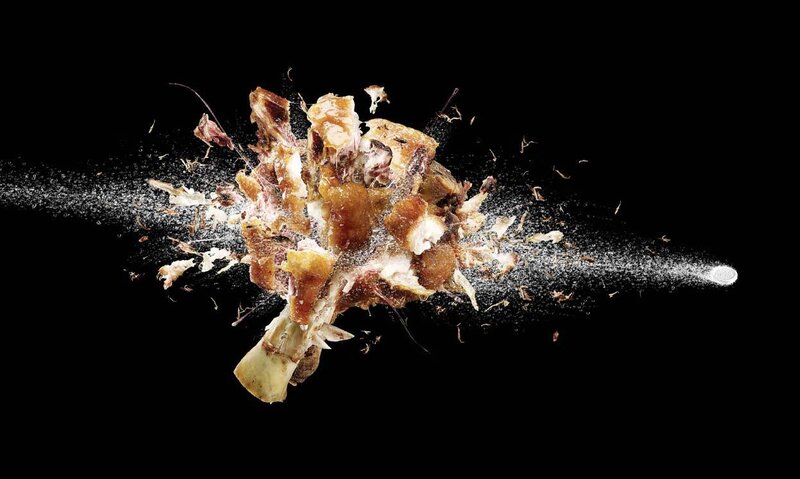 Exploding chicken bone