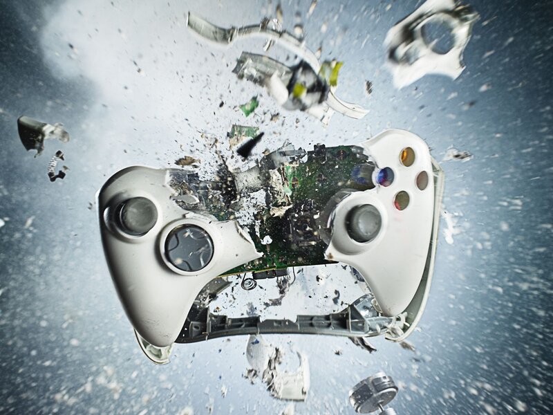 Exploding game controller