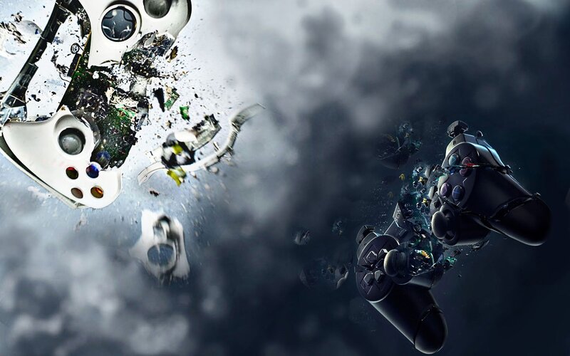 Exploding Game Controllers — Black