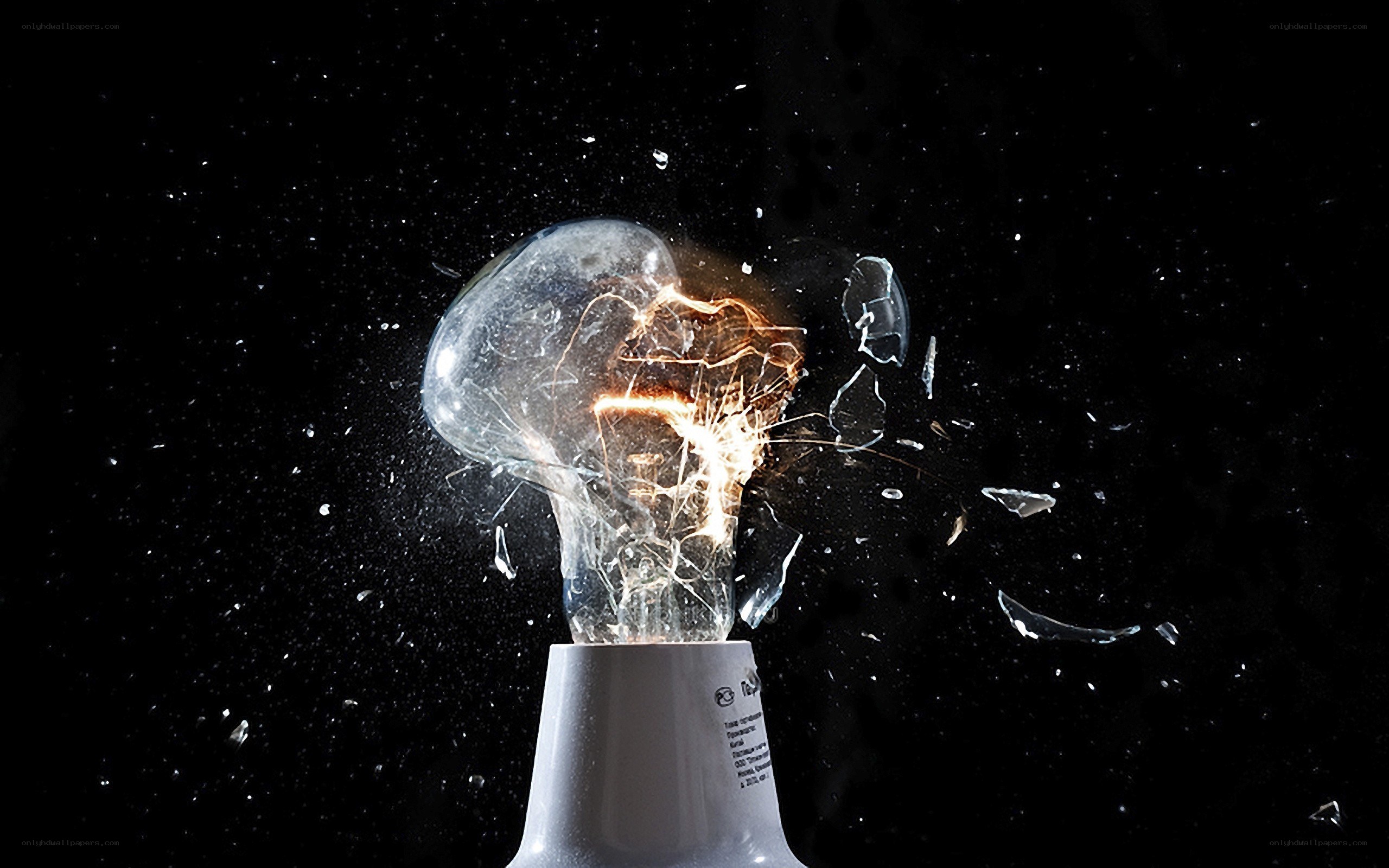 Exploding light bulb