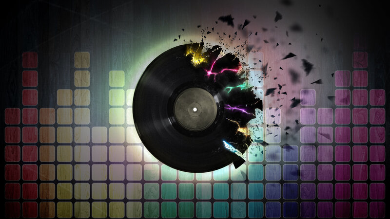 Exploding vinyl record
