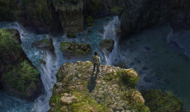 explorer at waterfall canyon