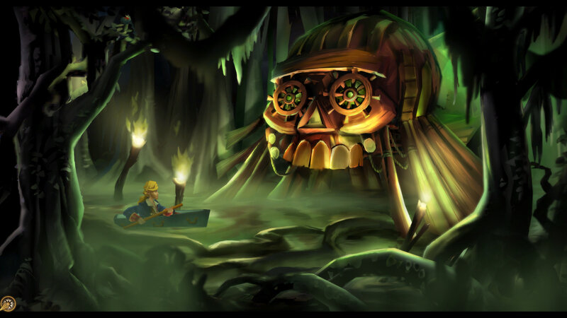 explorer in a swamp