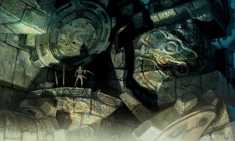Explorer in Ancient Ruin — Green