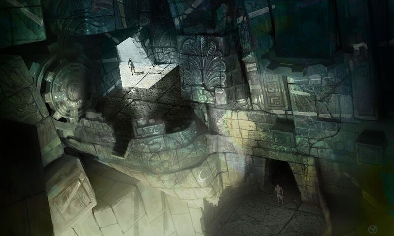 Explorer in Ancient Ruins — Green