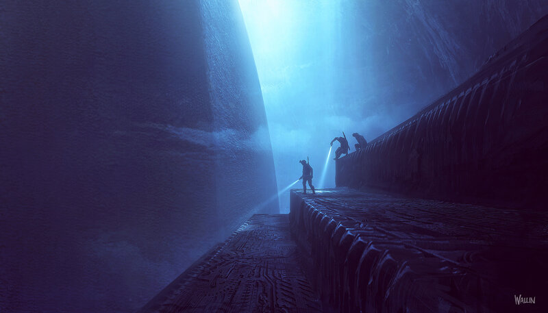 Explorers in a Canyon
