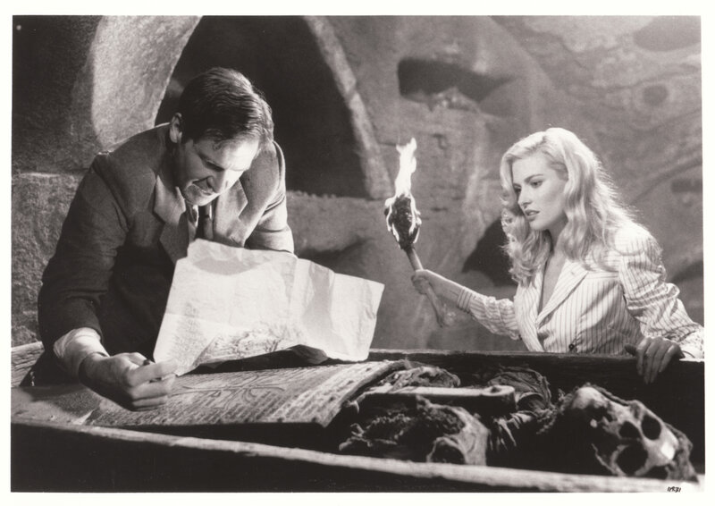 explorers in ancient tomb