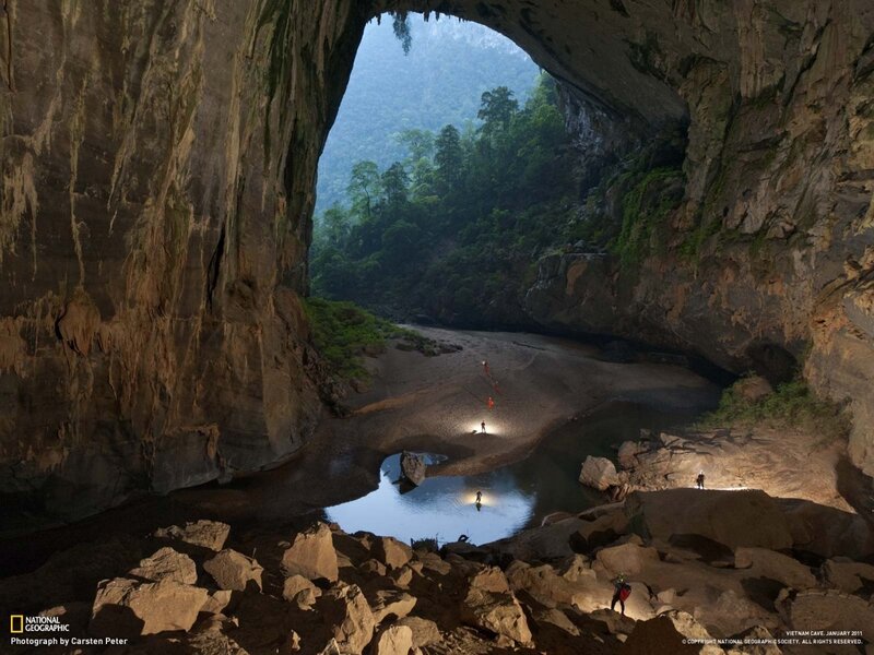 Explorers in Large Cave