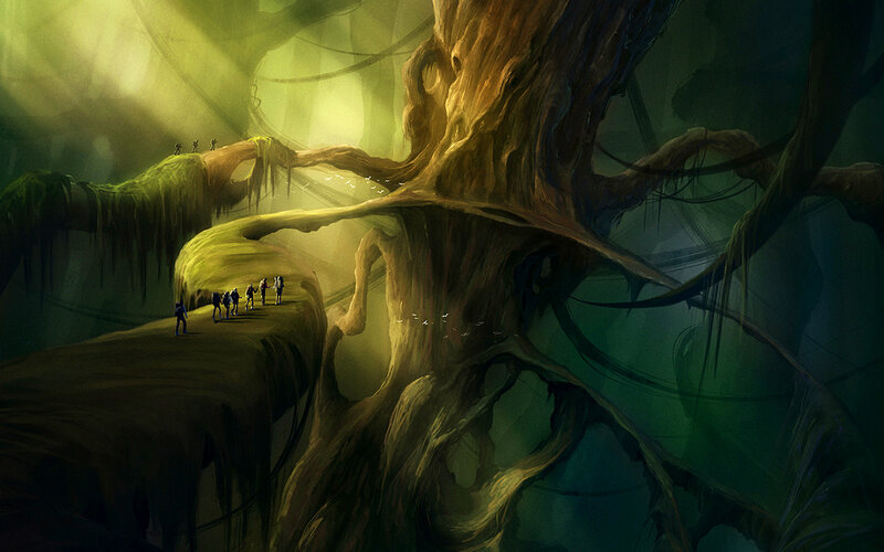 Explorers on Tree Bridge