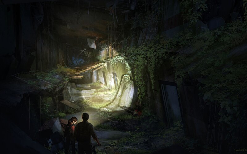 Exploring a ruined underground tunnel