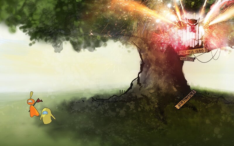 Explosion at a treehouse