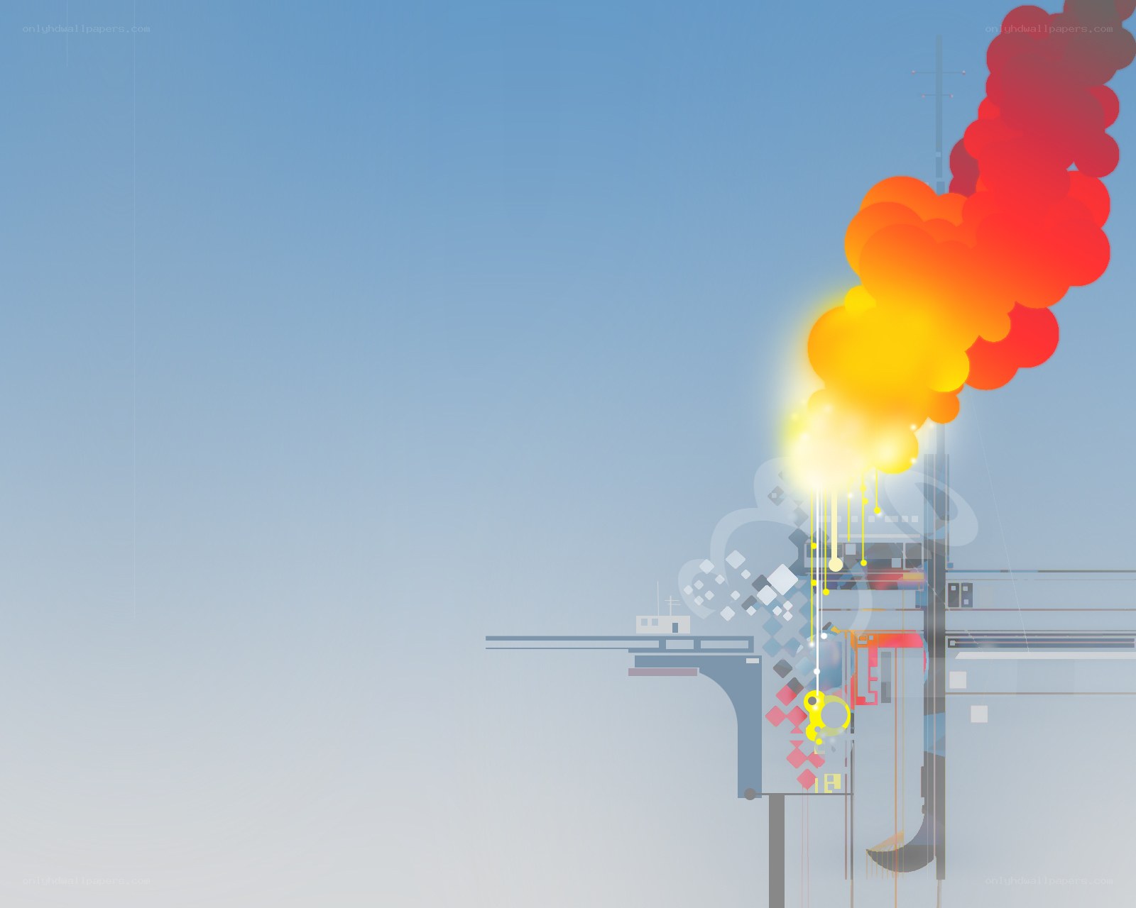 Explosion at industrial facility