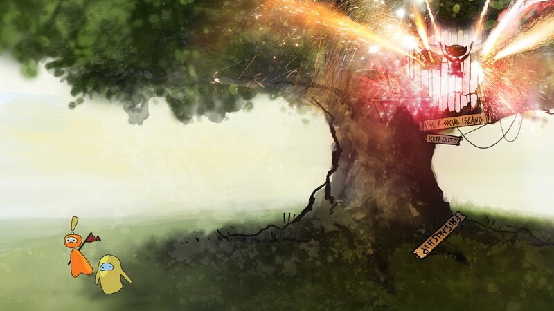 Explosion at treehouse