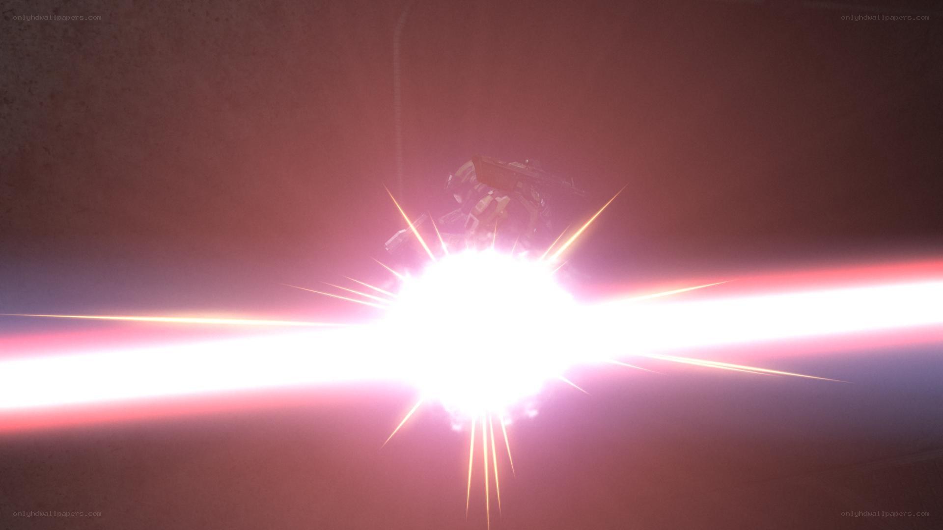 Explosion in a dark room