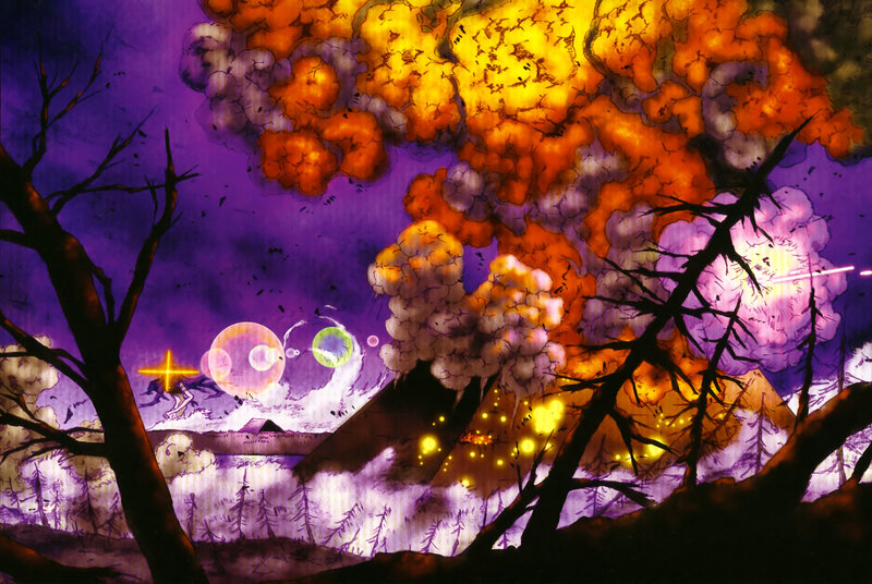 Explosion in Forest — Purple