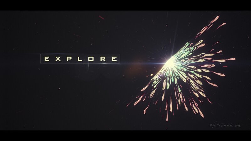 Explosion in Space — Black, Dramatic, Night