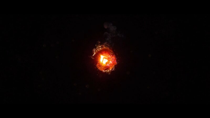 Explosion in Space — Black, Dramatic